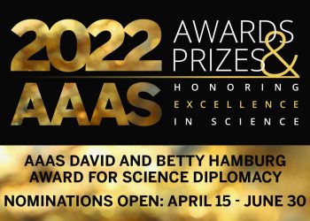 AAAS David and Betty Hamburg Award for Science Diplomacy