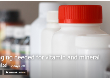 New Packaging Needed For Vitamin And Mineral Supplements Competition