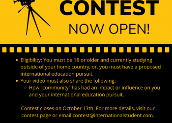 InternationalStudent Travel Video Contest
