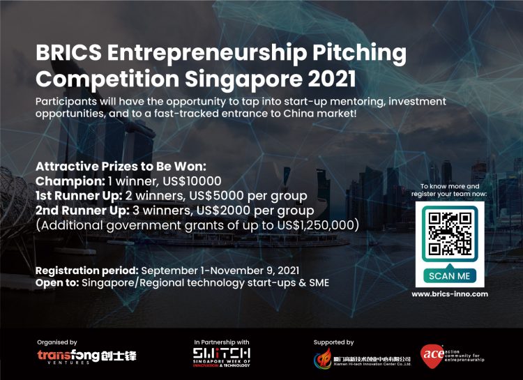 BRICS Entrepreneurship Pitching Competition Singapore 2021