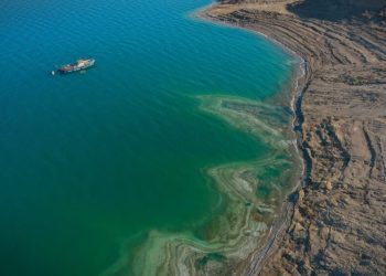 Pre-treating Dead Sea water before entering evaporation ponds