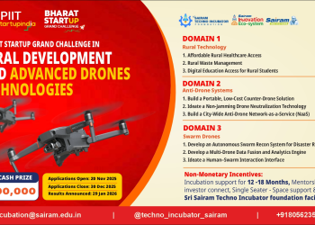 Bharat Startup Grand Challenge in Rural development technologies and Advanced Drones Technologies