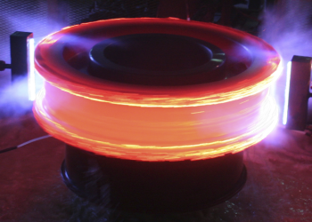 Automated removal of crown wheel from furnace for quenching