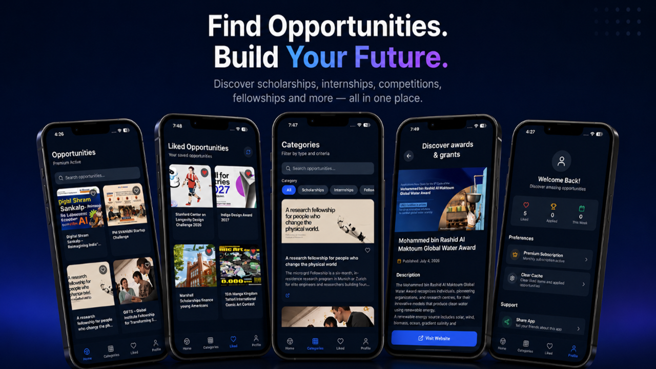 Scholarships and Internships App